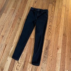 Black American Eagle Skinny Jeans 0 short